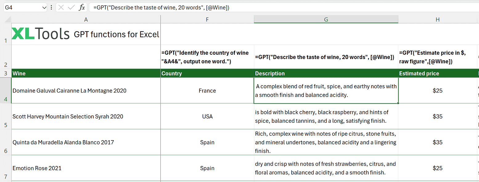 Как использовать функцию GPT в Excel: формула и результаты