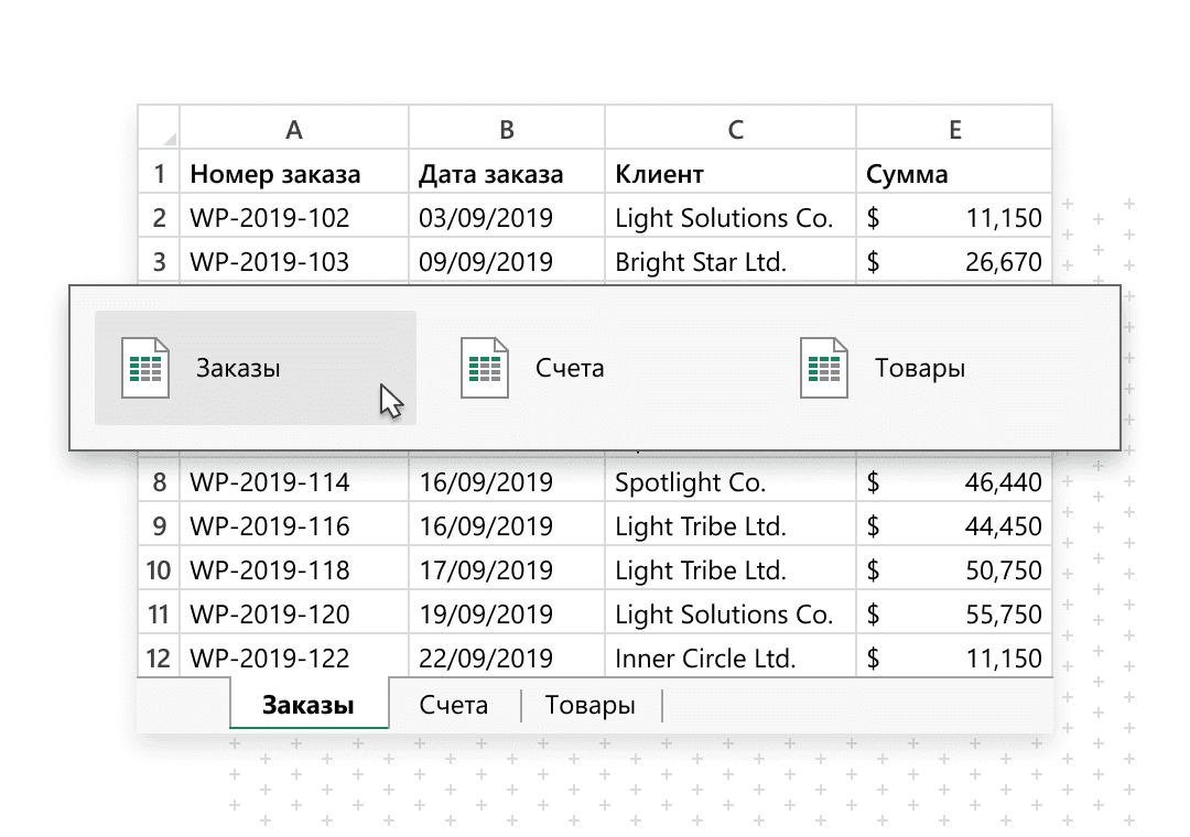 Переключение между листами Excel: обзор