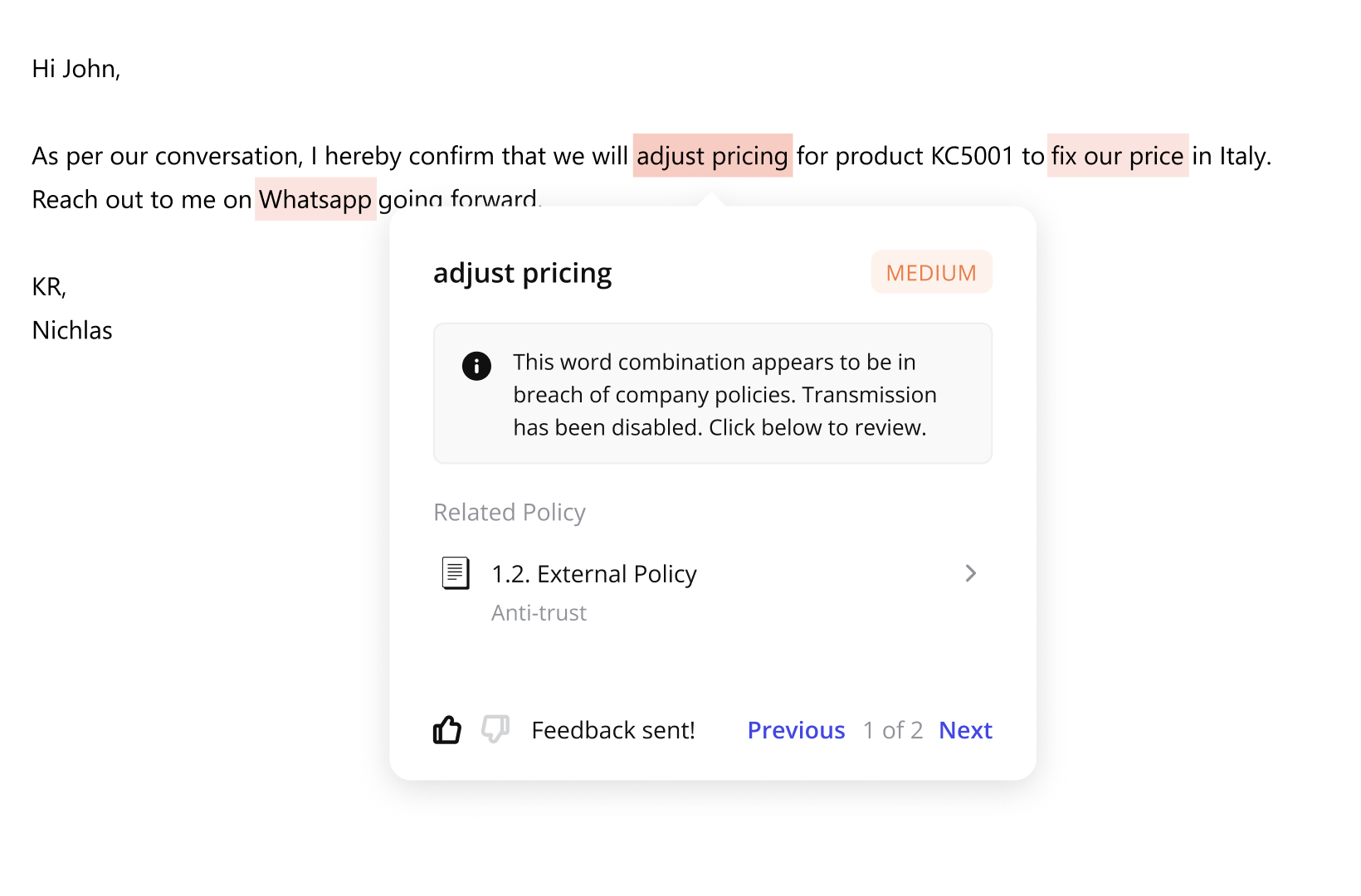 Скриншот плагина Judico